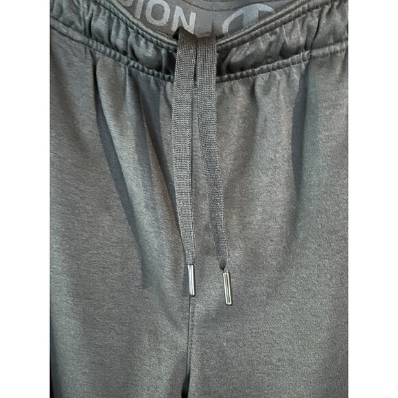 Champion Men's Open Bottom Jersey Pants #1204872 NWT Black Size L Zip Pocket - Picture 6 of 9
